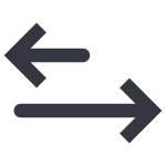 Horizontal Down Right Main SVG Icon